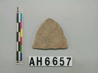 藏品(灰褐色夾砂陶片)的圖片